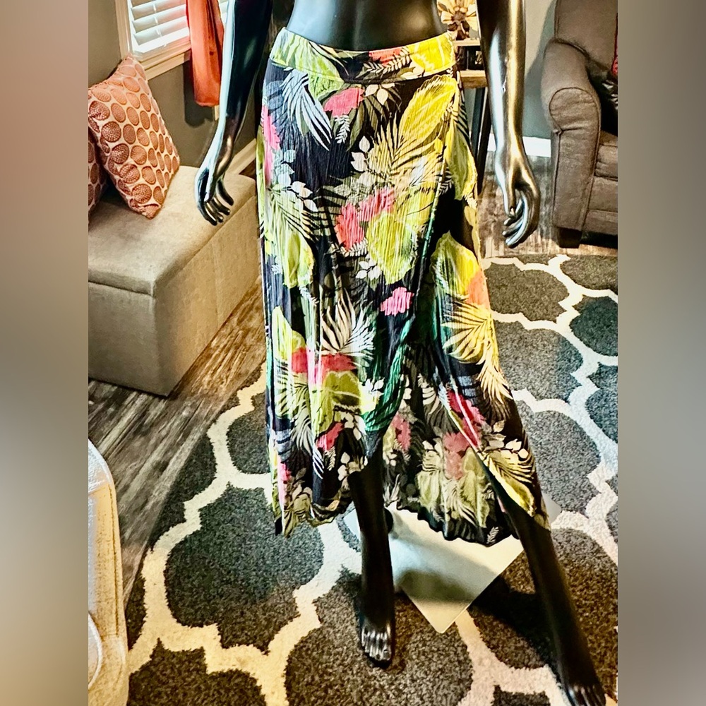 Express Multicolor High Low Skirt